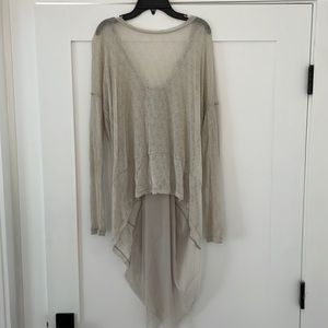 True Romantics button back free people sweater